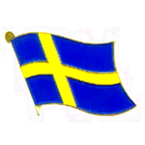 Eagle Emblems, Inc. EagleEmblems P09607 PIN-Sweden (Flag) (1'')
