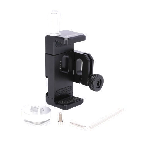 NICEYRIG SSD Holder Mount with External USB-C Cable Lock for Samsung T5 T7 SSD, Smartphone, Slim Power Bank Applicable for BMPCC 6K Pro/6K/4K Z CAM - 488