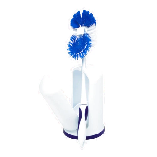 Rubbermaid Toilet Bowl Brush with Caddy Holder, with Caddy Holder, Cobalt Blue (FG6B9204COBLT)