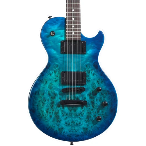 Schecter Solo-II Standard Electric Guitar - Ocean Blue Burst Burl
