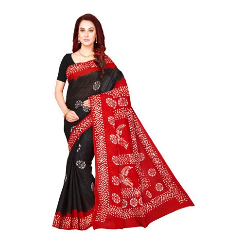 RANI SAAHIBA Women's Cotton with Blouse Piece Saree