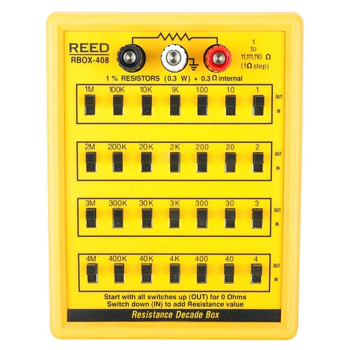 REED Instruments R5408-NIST Resistance Decade Box,