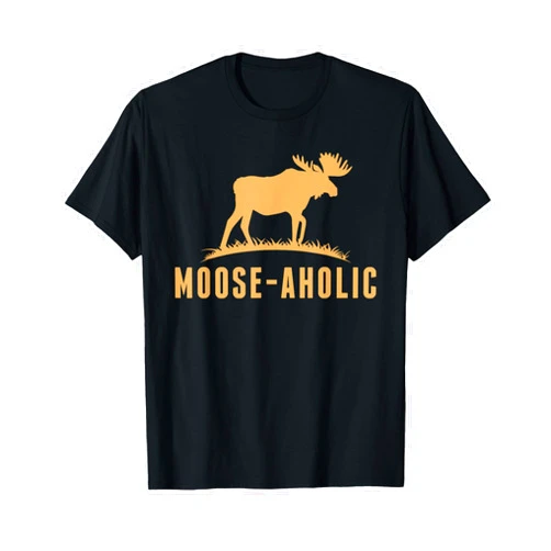 Funny Hunting Lover Gifts & Hunters Outfits Funny Hunting Graphic Moose-Aholic Women Men Moose Hunters T-Shirt