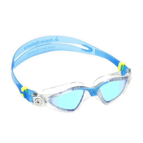 Aqua Sphere KAYENNE Goggle, blue titanium mirror lens, Translucent + Turquoise