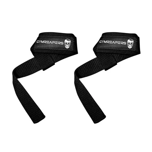 Gymreapers Lifting Wrist Straps for Weightlifting, Bodybuilding, Powerlifting, Strength Training, & Deadlifts - Padded Neoprene with 18 inch Cotton