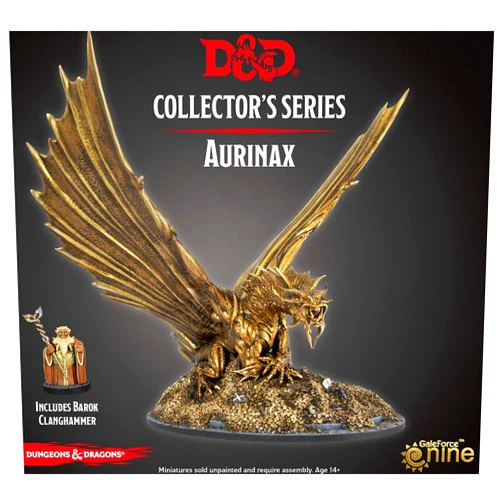 Gale Force Nine Dungeons & Dragons Dragon Heist: AURINAX (Gold Dragon) Collector's Series Miniature, Multicolor