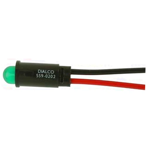 DIALIGHT 559-0202-003F Panel Mount Indicator, LED, 6.35MM, Green, 5V