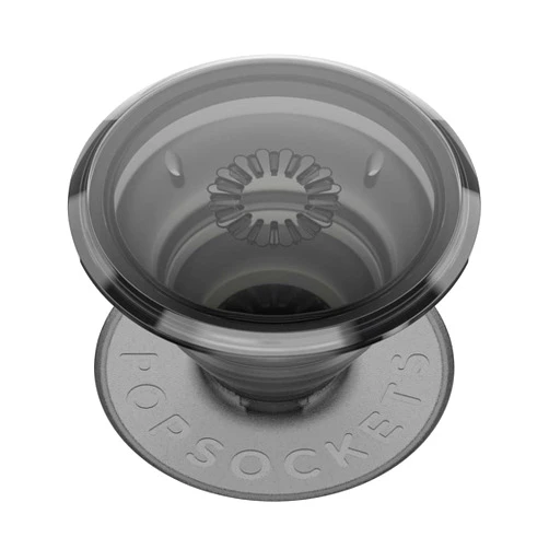 PopSockets Translucent Phone Grip with Expanding Kickstand, PopSockets for Phone, Translucent PopGrip - Black Smoke