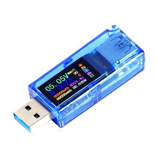 MakerHawk USB 3.0 Tester, USB Power Meter, 3.7-30V 0-4A Voltage Tester Multimeter, USB Current Meter Tester, IPS Color Display Voltmeter Ammeter, USB Charger Tester AT34