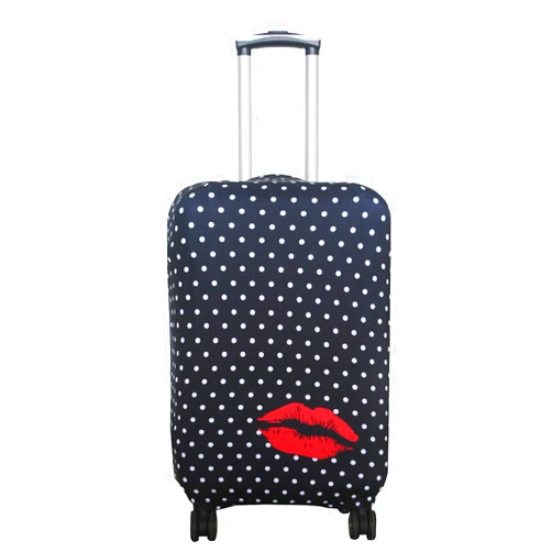 Explore Land Travel Luggage Cover Suitcase Protector Fits 18-22 Inch Case (Polkadot, S)
