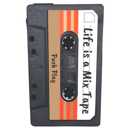 By Simply Pyrfect Designs (Author) Funny Inspirational Notebook Journal Diary for Gifts: Life is a Mix Tape Push Play: 80s Retro Vintage Cassette Boombox Music Brown: Playful Bright ... for Women Men Boys or Girls Kids and Teens