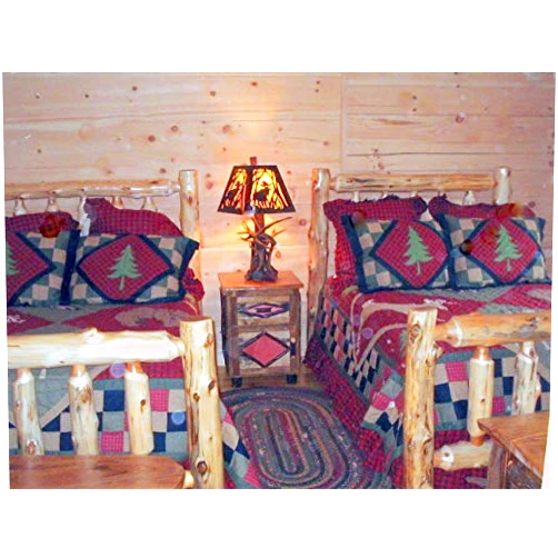Handmade Cedar Log Bed