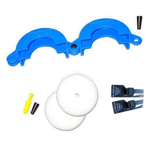 Generic Drum Lock Safety Clamp, Starter Kit, Blue, Standard Chemical Filter
