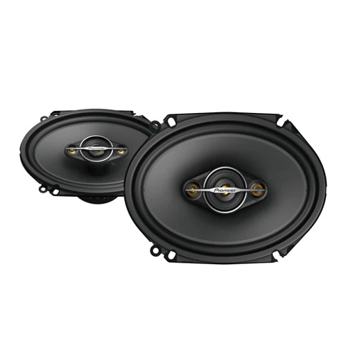Pioneer A-Series Standard TS-A6881F, 4-Way Coaxial Car Audio Speakers, Full Range, Clear Sound Quality, Easy Installation and Enhanced Bass Response, Black 6” x 8” Oval Speakers