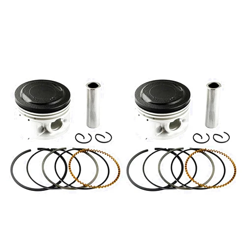 HZLXF1 Motorcycle 49mm 49.25mm 49.5mm 49.75 50mm STD ~ 100 Piston Ring Kit for Yamaha XV250 1988-2018 XC125 Cygnus 1990 1991 1992 1993 (Color : 2 Set 49mm)
