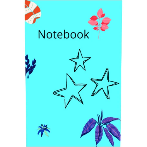 Snow Print School notebook: Blank, wide ruled lined paper coaching notebook white soft cover gift love items for kids and adult, 120 pages writing notes or journals, retro style colorful blank lined notebook