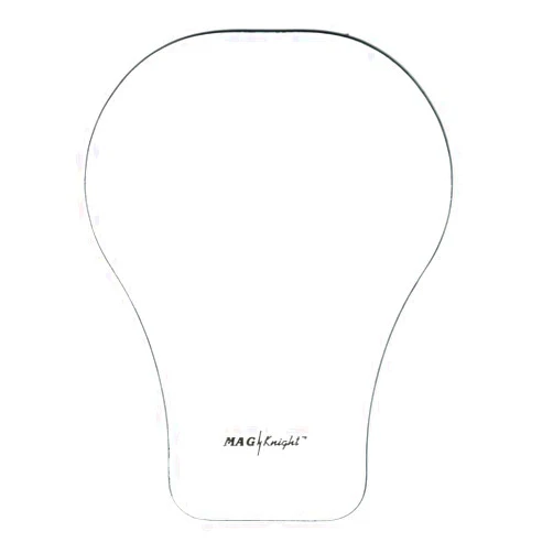 Mag-Knight Magnetic Motorcycle Tank Pad Protector - Balloon Shaped - White