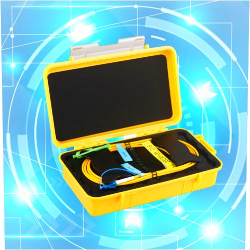 Fyboptwu SC/APC-LC/UPC Singlemode SM（9/125） OTDR Launch Cable Box Extension Cord OTDR Dead Zone Eliminator Fiber Optic Tester (500M)