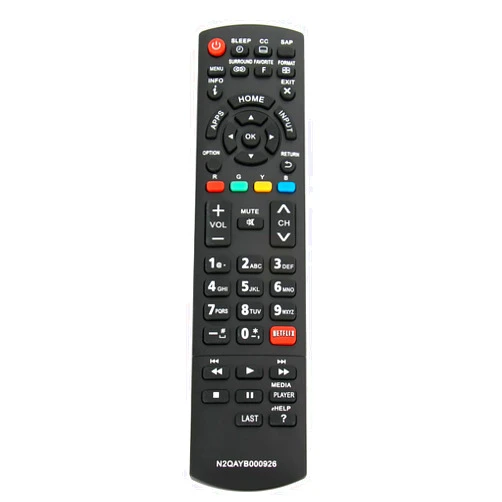 ZdalaMit N2QAYB000926 Replacement Remote fit for Panasonic 2014 AS680, AS630, ASU534, AS530 and AS520 Series Smart LED LCD HD TV TC-39AS530U TC-40AS520U TC-42AS630U TC-50AS530U TC-50AS530UE