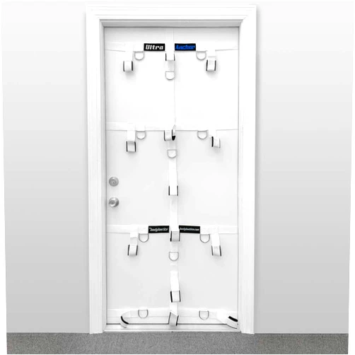 Bodylastics Ultra Anchor Door Attachment with 25 Durable Connectors for Anti Snap Resistance Bands Strength Training on Any Standard Door, White