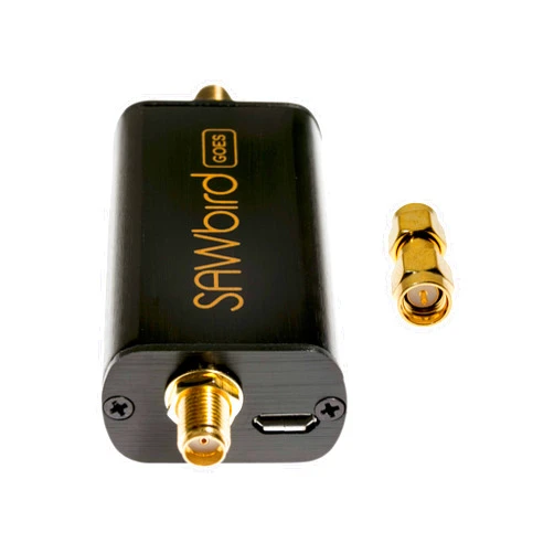 Nooelec SAWbird GOES - Premium Dual Ultra-Low Noise Amplifier (LNA) & Saw Filter Module for NOAA (GOES/LRIT/HRIT/HRPT) Applications. 1688MHz Center Frequency