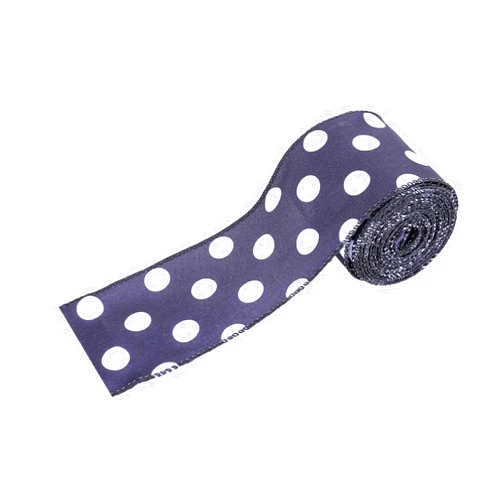 QMQJIA Paw Print Ribbon Wire Dog Ribbon 2.5inch Dog Bone Wire Edged Ribbon for Pet Wreath Bows Making Welcomes Home Wreath