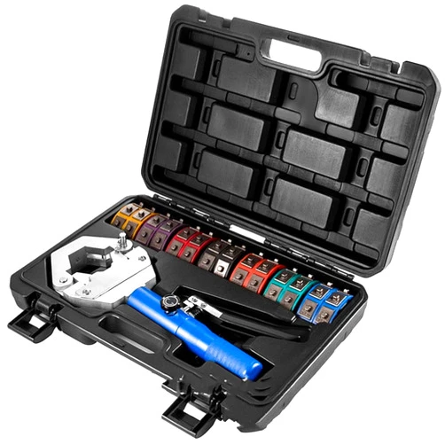 Wangyy Hydraulic tools Portable Car Air-Conditioning Pipe Pressing Machine Manual Hydraulic Hose Repairing Air-Conditioning Pipe Crimping Tool Hand Tool Cutters