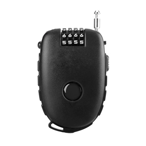 NIIIYTYB Ultra-Secure 4-Digit Combination Lock with 2.5ft Retractable Cable - Adjustable Lock for Bike, Ski, Snowboard, Stroller - Cable Locks