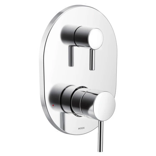 Moen Align Chrome M-CORE 3-Series 2-Handle Shower Trim with Integrated Transfer Valve, Valve Required, UT3290