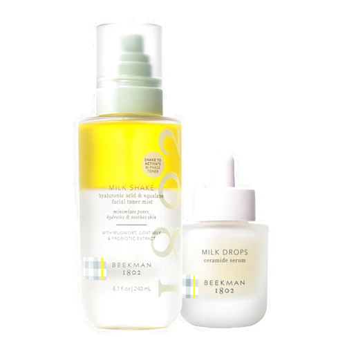 Beekman 1802 Milkshake Dual Phase Mist and Milk Drop Serum Bundle - Full Size