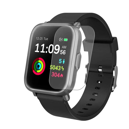 Puccy 3 Pack Screen Protector Film, compatible with KUNGIX CS201 smartwatch Smart Watch TPU Guard （ Not Tempered Glass Protectors ） new version