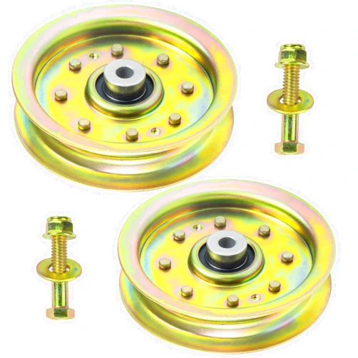 POSFLAG 2 Pack 753-08171 Idler Pulley Kit Replaces Cub Cadet 756-04129B Idler Pulley 756-04129B, Idler Pulley 753-08171, MTD 75308171, 756-04129, 956-04129 753 08171 for Cub Cadet RZT50, LTX1040 Decks