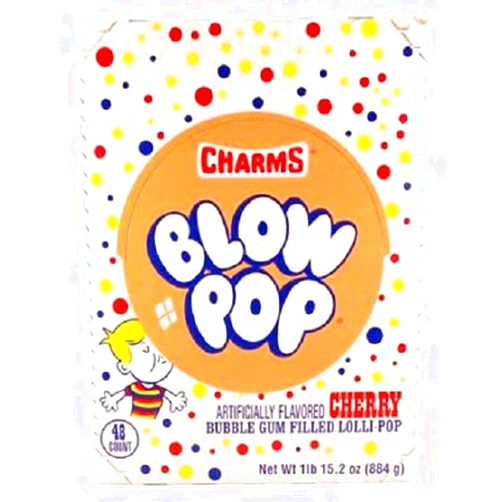 Charms Blow Pop, Cherry, Count 48 - Sugar Candy / Grab Varieties & Flavors