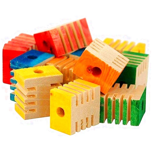 ILPEOD 715 Small Parrot Toys 12 pcs GROOVY- 1 x 1.5 x 1.5