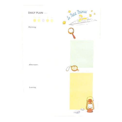 Grupo Erik The Little Prince Weekly Planner A5 - Desk Calendar - Family Calendar - 54 Tear Off Pages - Desk Planner - Organiser Planner - The Little Prince - Friends Gifts