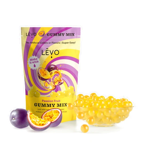 LEVO LĒVO Gummy Mix - Passion Fruit - Make Your Own Infused Gummies - Each Bag Makes 64 Gummies - 1 Pack