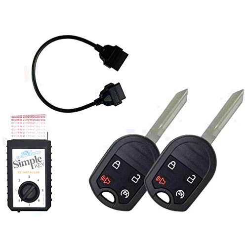 Car Keys Express Simple Key Programmer Bundle with Key(s) and Cord - Designed for Ford and Lincoln Vehicles: Program Key Yourself
