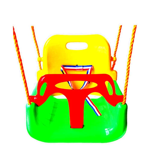 TengRui 3-in-1 Infant to Teenager Swing Set Anti-flip Snug & Secure Detachable Children Outdoor Play Patio Garden(Color:Green Chair+Red Handrail)