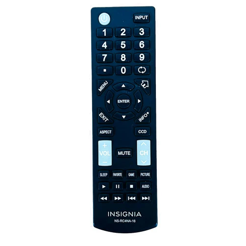 Insignia Tv Remote Control Insignia Ns-rc4na-16 Nsrc4na16 LED Tv Remote Control for Ns-55d420na16 Ns-60e440na16 Ns-60e440mx16 Ns-28dd220na16 Ns-24d420na16