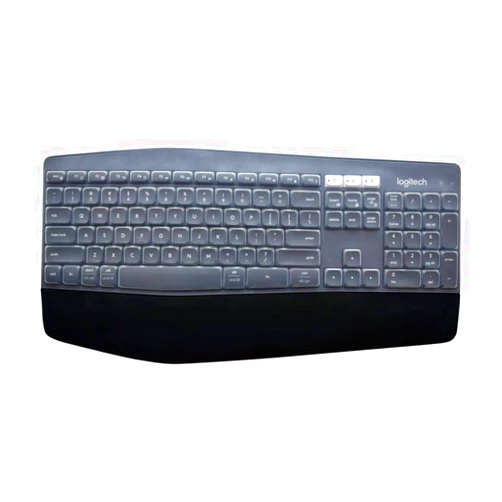 JuYuish Ultra Thin Desktop PC Silicone Keyboard Cover Skin Protector Compatible with Logitech MK850, Logitech MK875 MK825 Keyboard (NOT for Other Desktop Keyboards) Clear