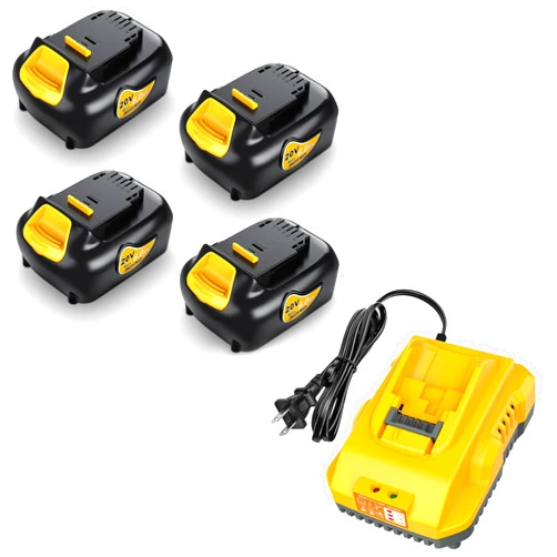 TOMAPEX 6.0Ah 20v Max Battery Replacement for Dewalt 20V Battery + DCB112 Battery Charger Suitable, Replacement for Dewalt Battery Charger