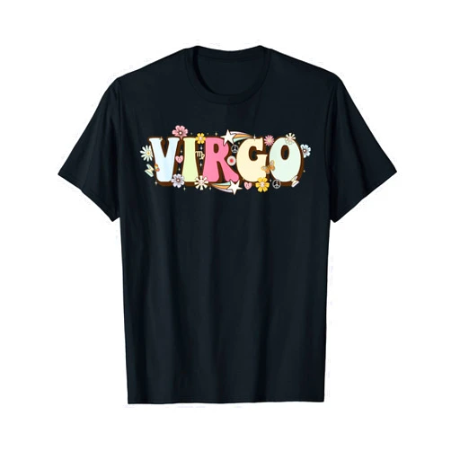 August September birthday Virgo Zodiac sign gifts August September birthday groovy Astrology Zodiac sign Virgo T-Shirt