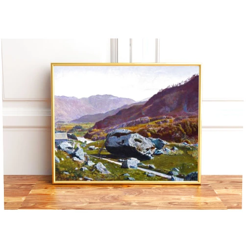 Custom Poster Of Bowder Stone Borrowdale Wall Art, Black African American Woman, Bowder Stone Borrowdale Wall Hanging, Bowder Stone Borrowdale Photo,72
