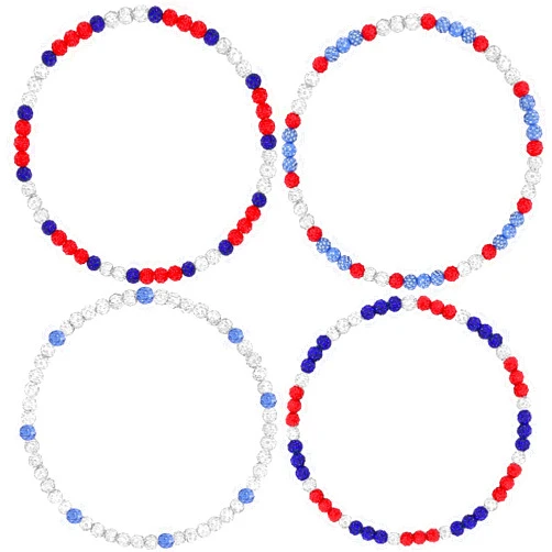 Jewdreamer 4 PCS Baseball Beaded Chain Necklace for Men,Bling Ice Collection Baseball Necklace Gifts, Diamond Rhinestone Discoball Necklace Dirp Accessories Necklace Gifts for Baseball Team Lovers