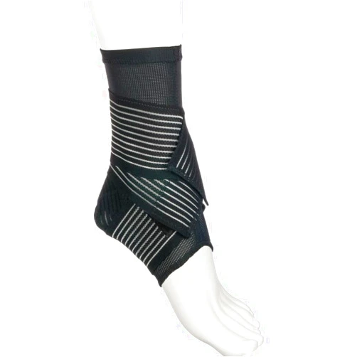 Cramer Active Ankle 329 Ankle Brace, Ankle Compression Sleeve with Straps for Men & Women, Braces for Volleyball, Football, Basketball, Rugby, Protection & Sprain Support, Black, Large