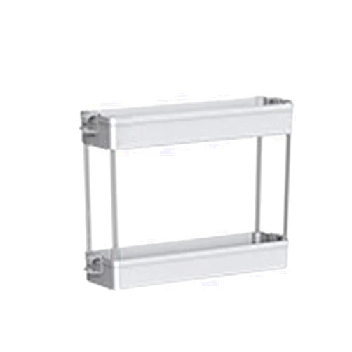 SUNSIOM Under Sink Organizer, Bath Collection Slide-Out Baskets with Hooks Multi-Purpose Storage Shelf for Bathroom Kitchen 15.75 * 5.1 * 12.2 inches (Gray, One Size) One size Gray