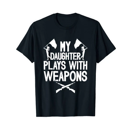 Father Of A Color Guard Member For Father's Day Funny Color Guard Dad Of A Color Guard Member Dad Guard Dad T-Shirt