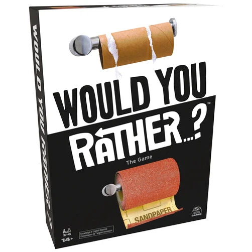 Spin Master Games, Would You Rather? Funny Card Game for College, Friendsgiving Party Games, Adult Card Games, Christmas Gifts for Teens, for Ages 14+