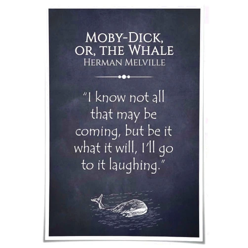 Jelyfisg Moby-dick or The Whale Postry Quote Poster Poem Wall Artwork Prints for Bedroom Giclee Poster Canvas Bathroom Vertical Pictures (12.00''x18.00'',Unframed)