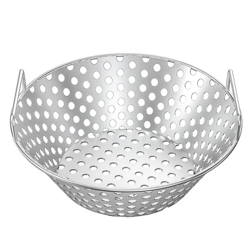 Skyflame 14 Inch Stainless Steel Charcoal Basket Accessories Compatible with Kamado Joe Classic | Large Big Green Egg | Pit Boss | Louisiana Grills & Other Grills - New Version of Hollow Holes Design